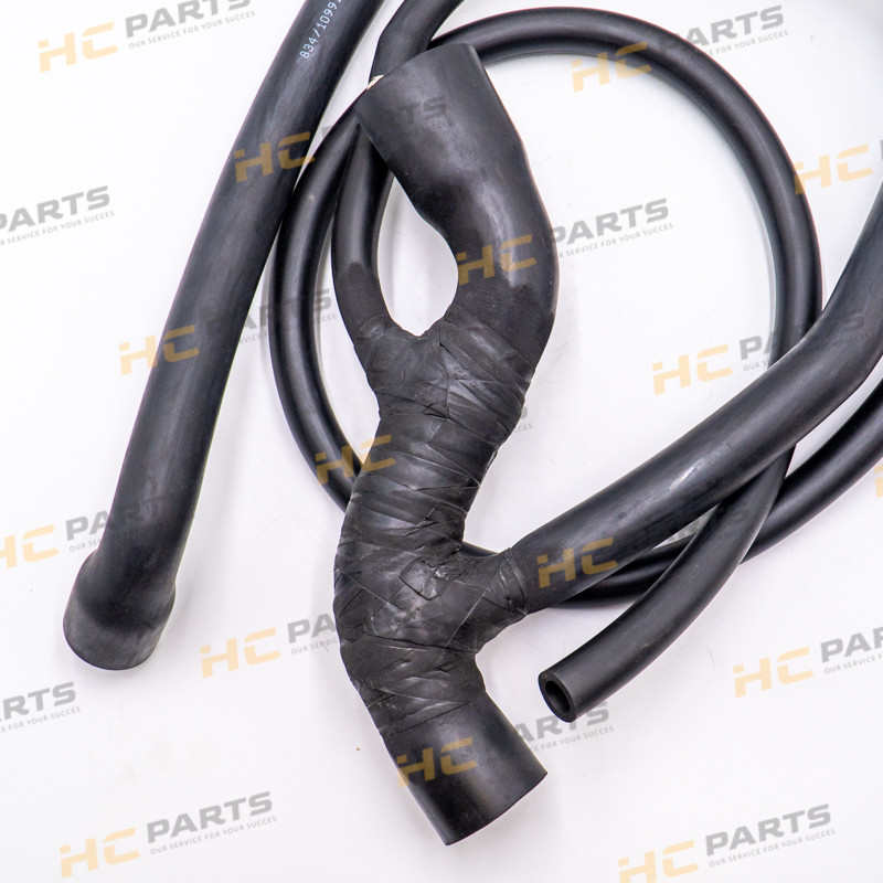 Шланг радиатора JCB опущен ниже уровня 2-3CX