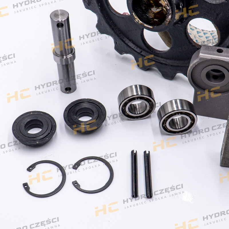 Натяжное колесо JCB 8014-8018 в комплекте с креплением