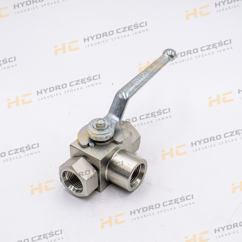 Трёхходовой шаровой кран JCB 1/2 BSP — AZERI PARTS