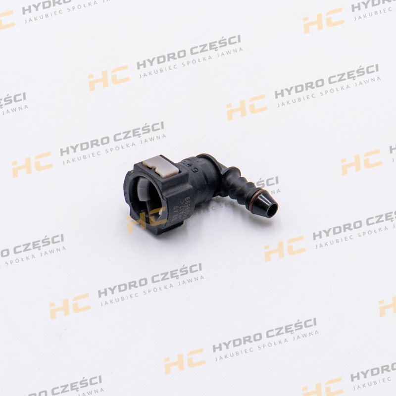 Фитинг топливопровода JCB FI-9, 49 мм, 6 мм — AZERI PARTS