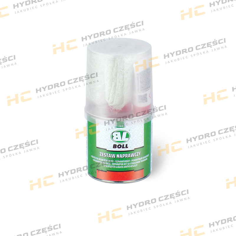 Набор для ремонта BOLL: шпатлёвка 250 г + стекловолокно 0,25 м² + отвердитель 8 г