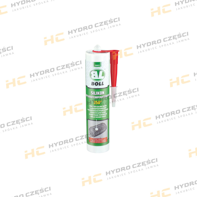 Высокотемпературный силикон BOLL красного цвета, 290 мл