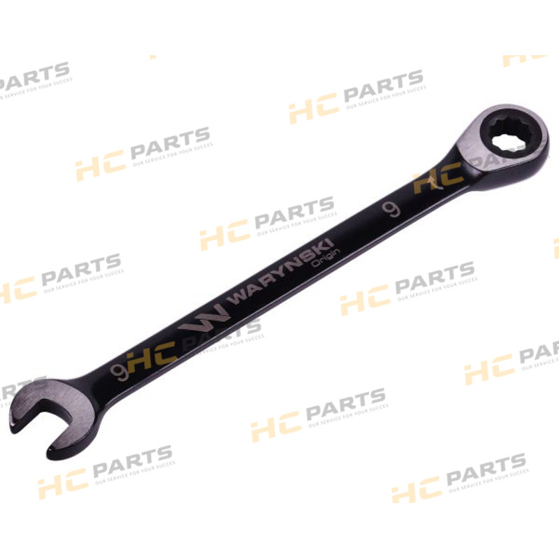 Комбинированный ключ 9 мм с трещоткой на 72 зуба, стандарт ASME B107-2010