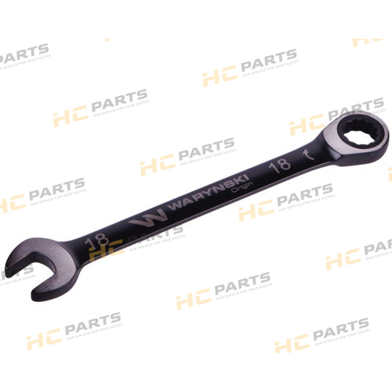 Гаечный ключ 18 мм с трещоткой, 72 зубца, стандарт ASME B107-2010 Warynski