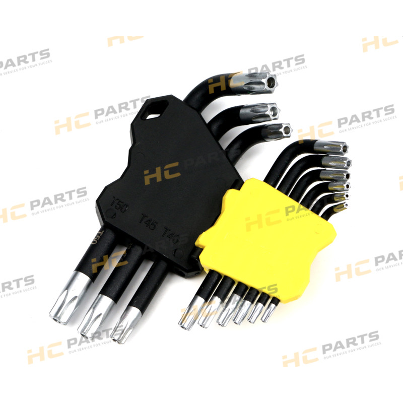 Набор ключей TORX T10 — T50 из стали S2 9el в держателе Warynski