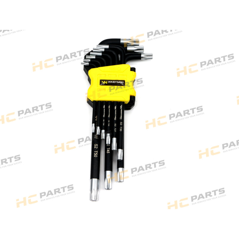 Набор удлиненных ключей TORX T10-T50 из стали S2 9el с рукояткой