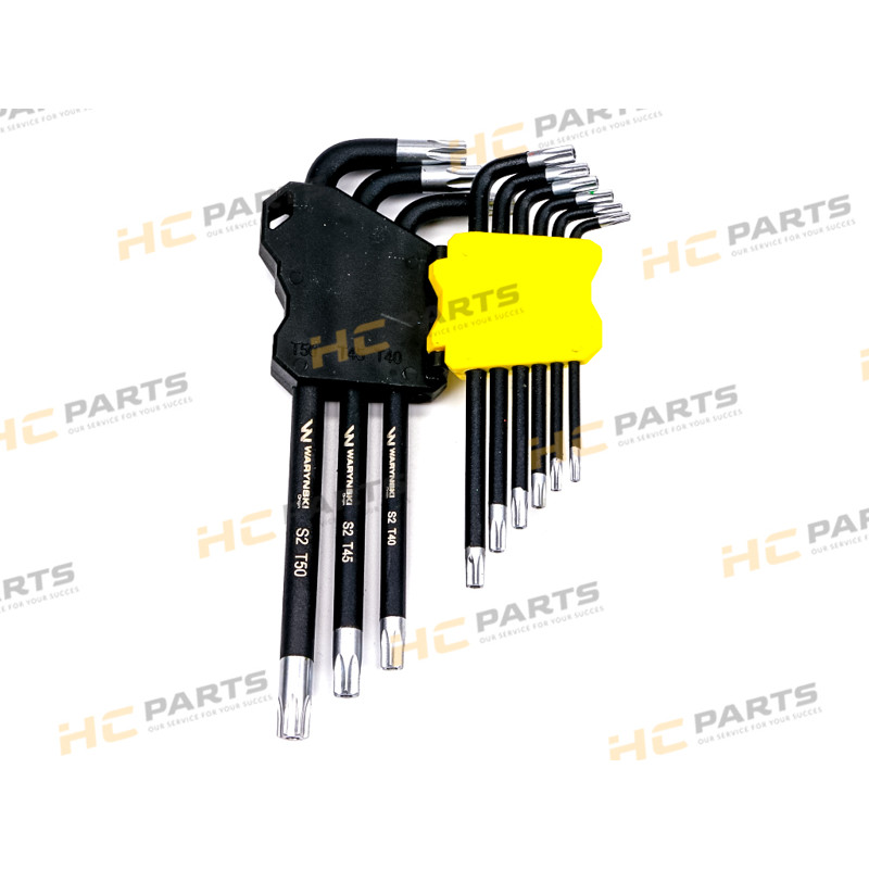 Набор удлиненных ключей TORX T10-T50 из стали S2 9el с рукояткой