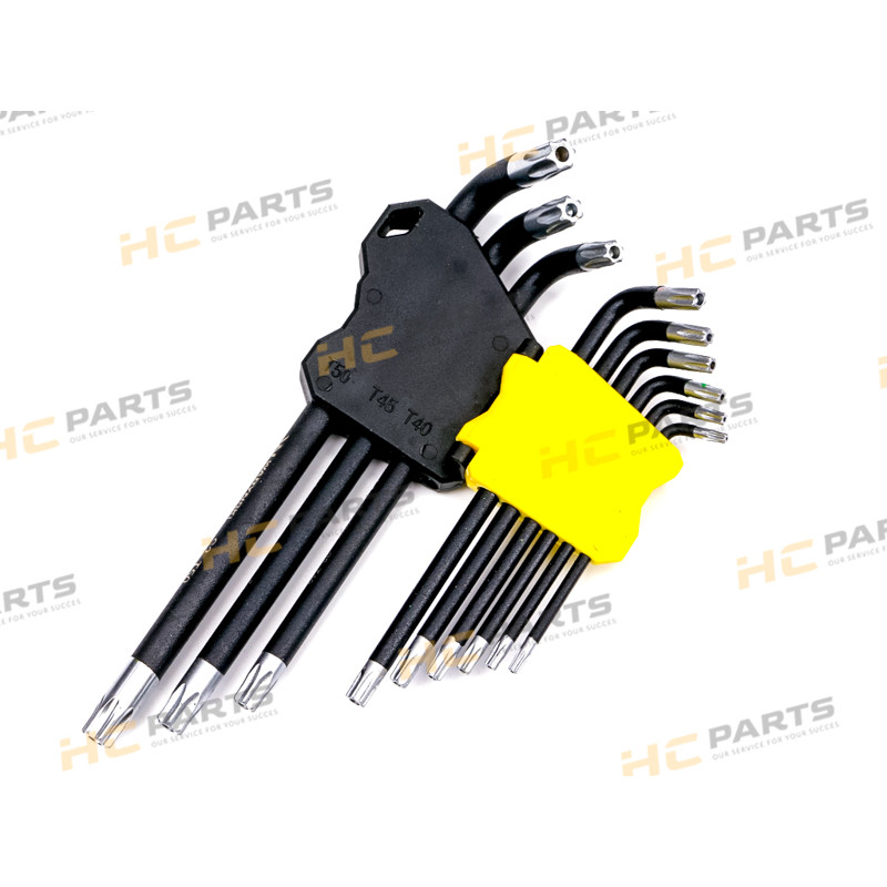 Набор удлиненных ключей TORX T10-T50 из стали S2 9el с рукояткой