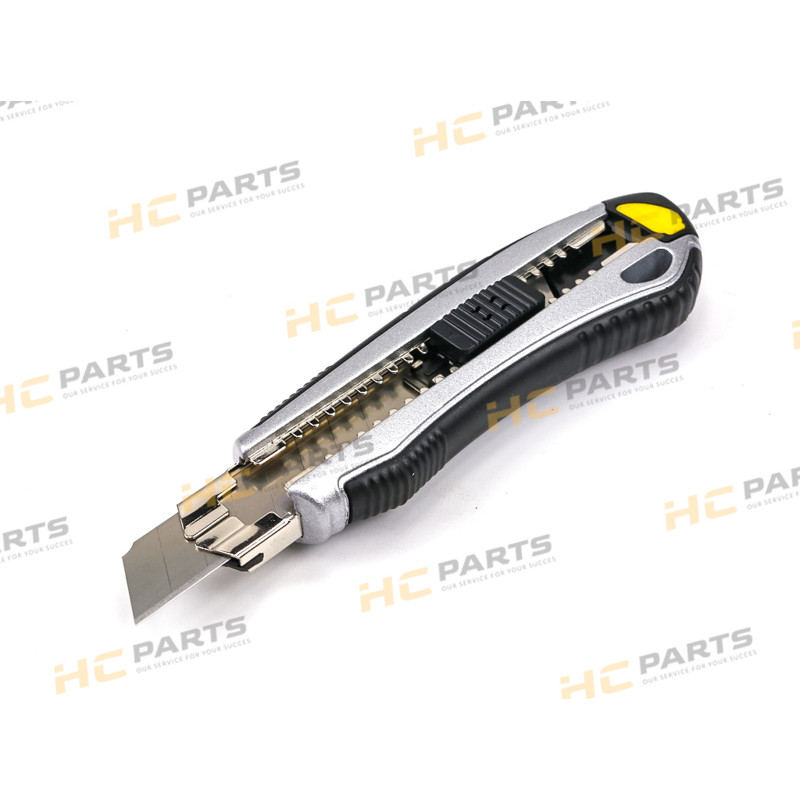 Сломанный нож Warynski диаметром 18 мм в алюминиевом корпусе с 6 запасными лезвиями